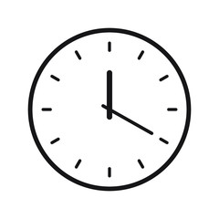 Clock icon, time icon vector