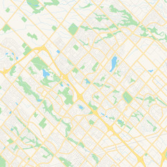 Naklejka premium Empty vector map of Brampton, Ontario, Canada