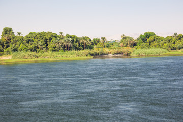 Navigating on the Nile, in the vicinity of Luxor