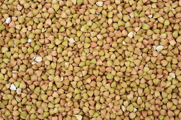 Buckwheat texture high-quality photograph of premium buckwheat groats