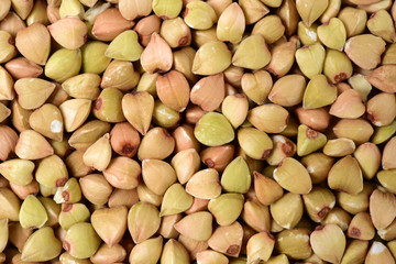 Buckwheat texture high-quality photograph of premium buckwheat groats