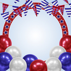 4th of July Background design for greeting cards in super high resolution.