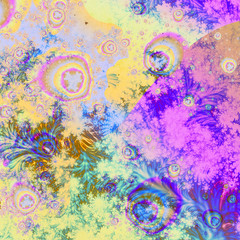 .Abstract fantasy ornament pattern. Creative fractal design for greeting cards or t-shirts