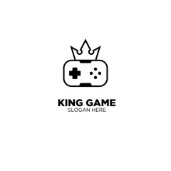 King Game Logo Design Vector