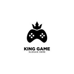 King Game Logo Design Vector