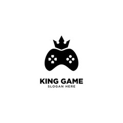 Obraz premium King Game Logo Design Vector
