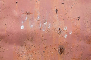 Reddish Weathered Corrugated Rusty Metal Texture