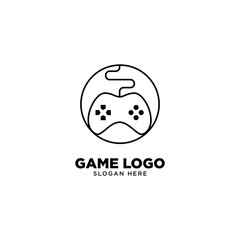Game Logo Design Template, Vector
