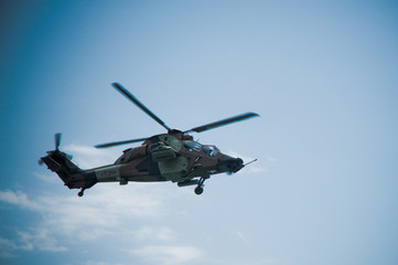 Fototapeta na wymiar Military Helicopter: Eurocopter