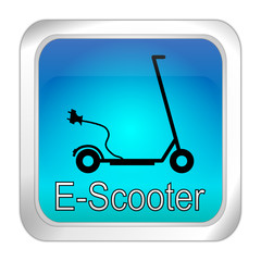 E-Scooter Button - 3D illustration