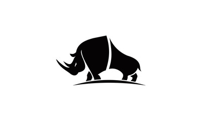 big rhino logo vector