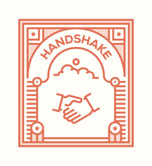 HANDSHAKE ICON CONCEPT