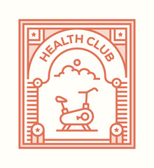 HEALTH CLUB ICON CONCEPT