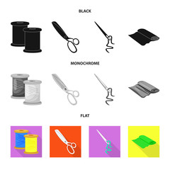 Vector illustration of craft and handcraft symbol. Set of craft and industry stock symbol for web.