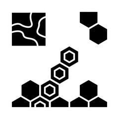 Game strategy glyph icon
