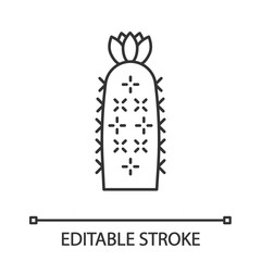 Hedgehog cactus linear icon