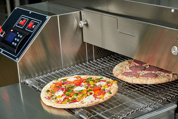 Industrial electric pizza oven for catering. Professional kitchen equipment
