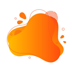 Abstract fluid design element