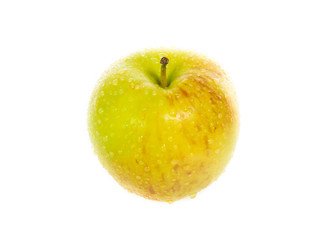yellow apples isolated