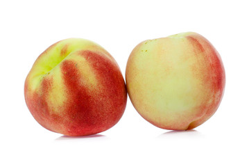 Peach isolated on white