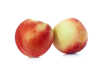 Peach isolated on white
