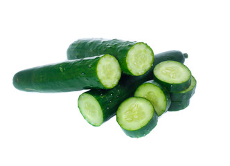 cucumber isolated on white background