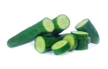 cucumber isolated on white background