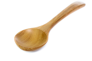 Wooden Spoon isolated on white background