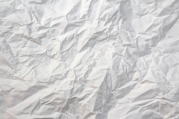 wrinkled white paper background. texture
