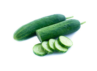 Cucumber  isolated on white background