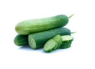 Cucumber  isolated on white background