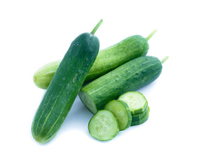 Cucumber  isolated on white background