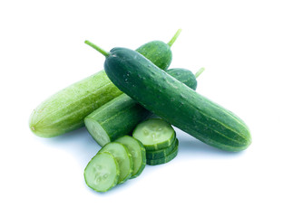 Cucumber  isolated on white background