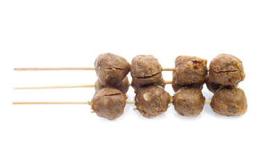 Meatball isolated on white background