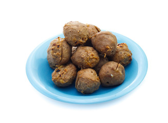 Meatball isolated on white background