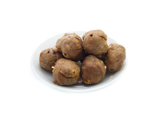Meatball isolated on white background