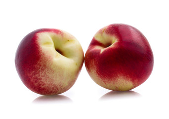 nectarines isolated on white background