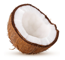 half coconut isolated on white background clipping path - 267763909