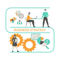 Business and marketing strategy concept