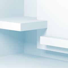 Fototapeta premium Abstract square digital background 3d