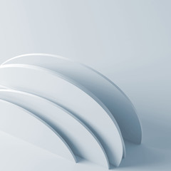 Minimalist installation. Abstract 3d