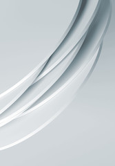 Random shifted white discs installation
