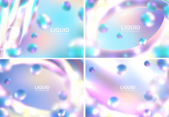 Abstract background with beautiful blurred dynamic liquid fluid for cosmetics cream posters, placards and brochures