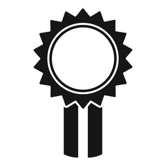 Award icon vector isolated solid