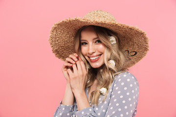 Portrait of a beautiful young blonde woman