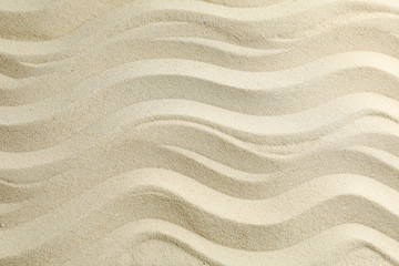 Seamless sand on a whole background, space for text. Summer vacation backdrop