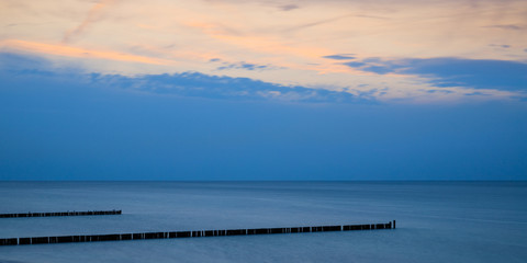 Fototapeta premium tramonto sul mar Baltico