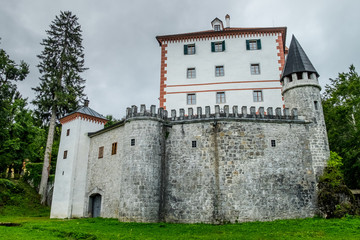 Fototapeta na wymiar Grad Snežnik castle, Lož Valley, Loška Dolina, Slovenia