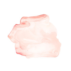 Watercolor spot of Gentle pastel beige color