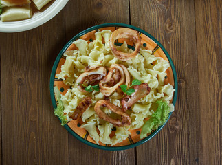 Pasta Campanelle con calamari